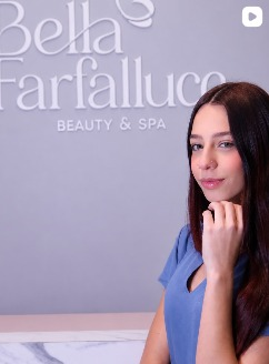 Lanna, recepcionista da Bella Farfalluce